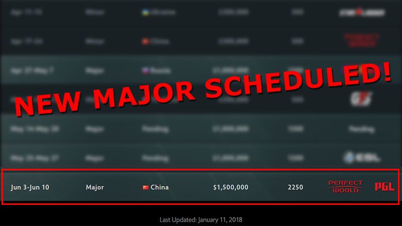 [DOTA 2 Pro Circuit] Valve Pastikan Major Pengganti untuk Mendulang Poin