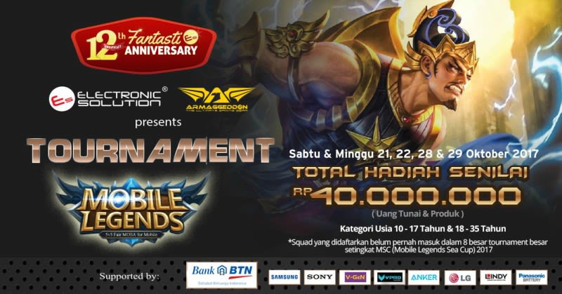 Rayakan HUT ke-12, Electronic Solution Gelar Turnamen Mobile Legends