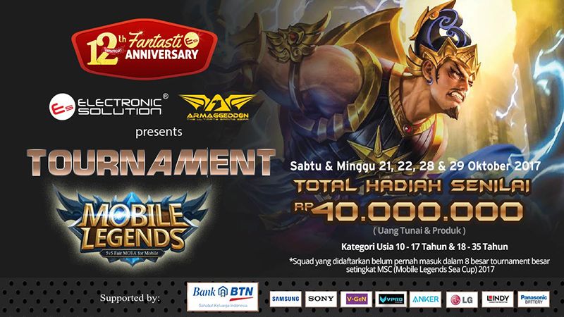 Kalangan Muda yang Berjaya di Electronic Solution Mobile Legends Tournament