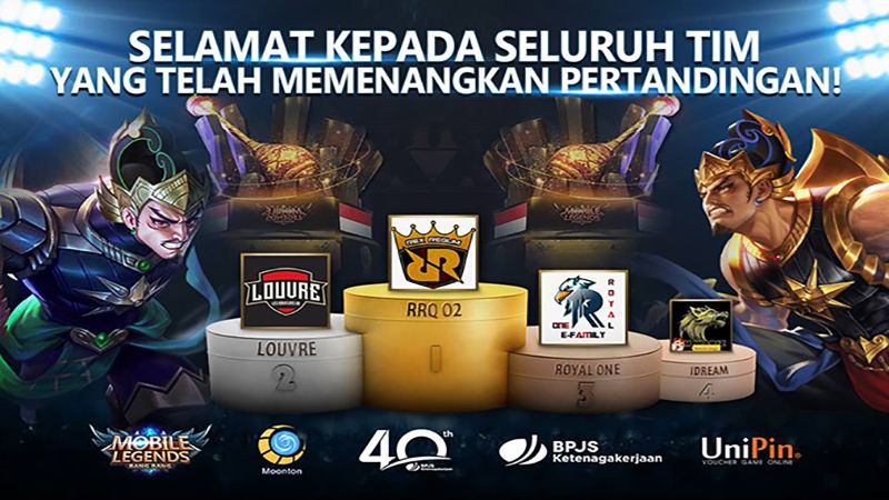 Teruskan Tren Positif, RRQ.O2 Puncaki BPJS Pandawa Lima ML Tournament