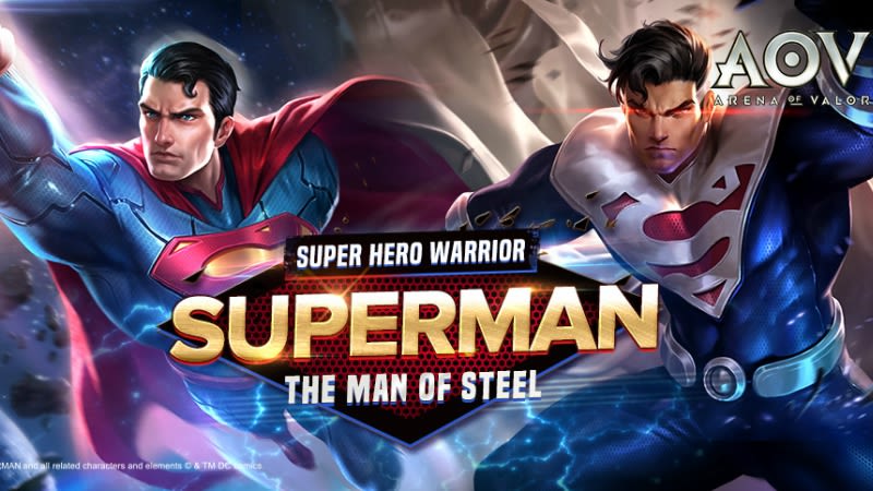 Buntuti 2 Karakter DC Terdahulu, Superman Hadir di Arena of Valor